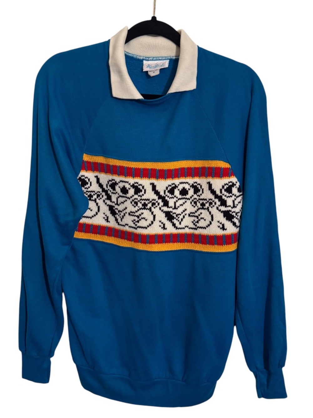 Vintage Heartland Size Medium Koala Sweater Collared Kawaii USA Y2K Long Sleeve